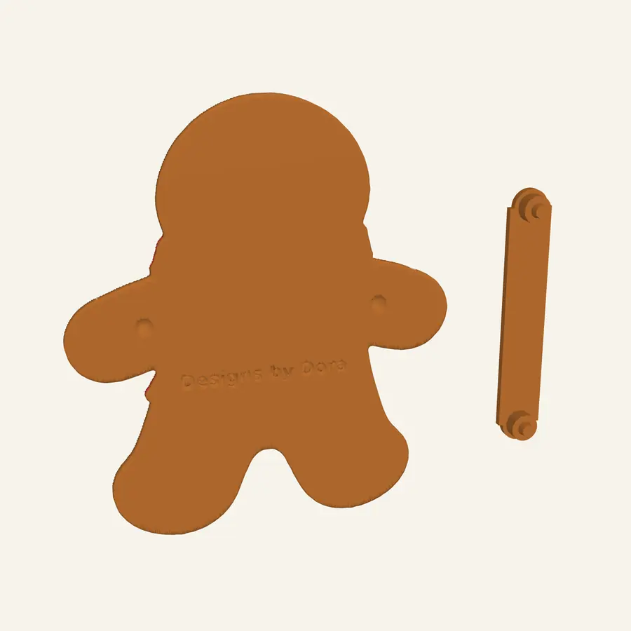 Back of a cookie with the separate ribbon keeper beside it
